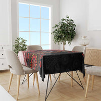 Tonga and Australia Together Tablecloth Ngatu Art Tribal Aboriginal Tattoo Pattern