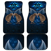 New Zealand Maori Matariki Car Mats Hongi Kiwi Bird and Silver Fern LT03 - Polynesian Pride