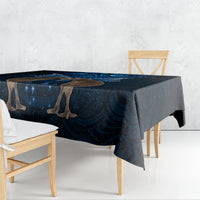 New Zealand Maori Matariki Tablecloth Hongi Kiwi Bird and Silver Fern LT03 - Polynesian Pride