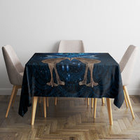 New Zealand Maori Matariki Tablecloth Hongi Kiwi Bird and Silver Fern LT03 - Polynesian Pride