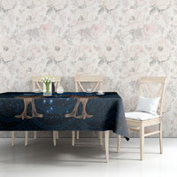 New Zealand Maori Matariki Tablecloth Hongi Kiwi Bird and Silver Fern LT03 - Polynesian Pride