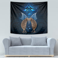 New Zealand Maori Matariki Tapestry Hongi Kiwi Bird and Silver Fern LT03 - Polynesian Pride