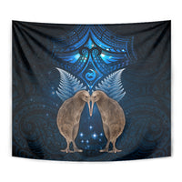 New Zealand Maori Matariki Tapestry Hongi Kiwi Bird and Silver Fern LT03 - Polynesian Pride