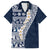 Hawaii Plumeria Tribal Vintage Hawaiian Shirt Special Blue