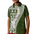 Hawaii Plumeria Tribal Vintage Kid Polo Shirt Special Green