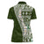 Hawaii Plumeria Tribal Vintage Women Polo Shirt Special Green