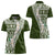 Hawaii Plumeria Tribal Vintage Women Polo Shirt Special Green