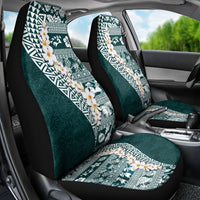 Hawaii Plumeria Tribal Vintage Car Seat Cover Special Turquoise