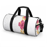 Hawaiian Plumeria and Hibiscus Duffle Bag