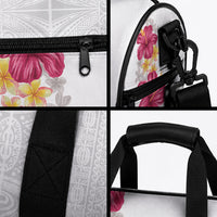 Hawaiian Plumeria and Hibiscus Duffle Bag