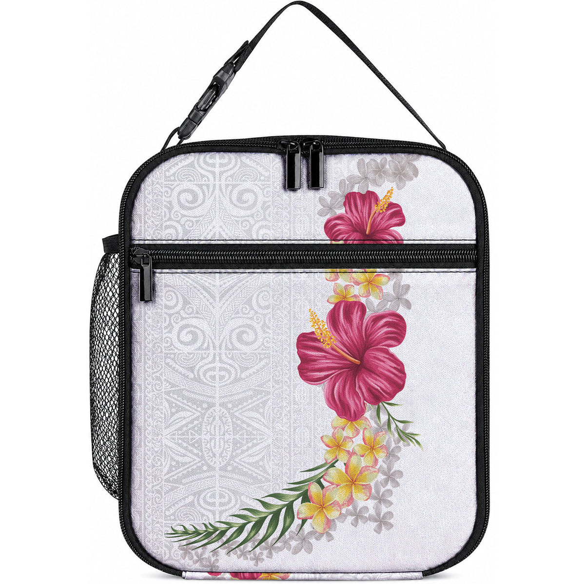 Hawaiian Plumeria and Hibiscus Lunch Bag