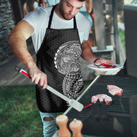 Hawaiian Traditional Tattoos Apron Kakau Tribal Tropical Plant Motif Black Color LT03 - Polynesian Pride