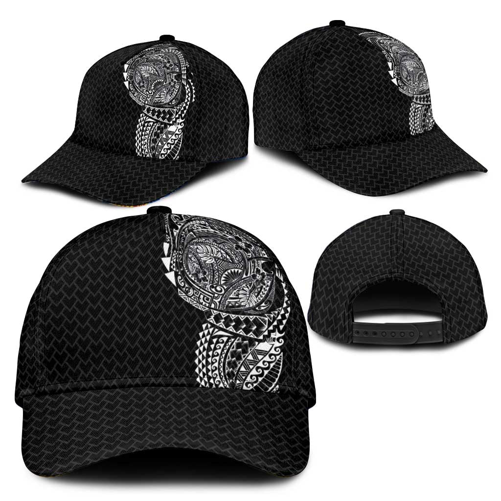 Hawaiian Traditional Tattoos Classic Cap Kakau Tribal Tropical Plants Motif Black Color LT03 - Polynesian Pride
