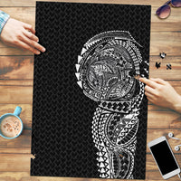 Hawaiian Traditional Tattoos Puzzle Kakau Tribal Tropical Plant Motif Black Color LT03 Black - Polynesian Pride