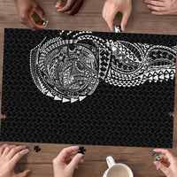 Hawaiian Traditional Tattoos Puzzle Kakau Tribal Tropical Plant Motif Black Color LT03 - Polynesian Pride