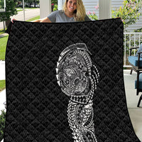 Hawaiian Traditional Tattoos Quilt Kakau Tribal Tropical Plant Motif Black Color LT03 Black - Polynesian Pride