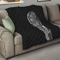Hawaiian Traditional Tattoos Quilt Kakau Tribal Tropical Plant Motif Black Color LT03 - Polynesian Pride