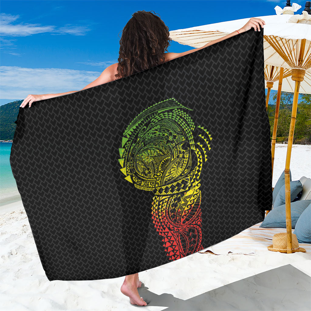Hawaiian Traditional Tattoos Sarong Kakau Tribal Tropical Plant Motif Kanaka Maoli Flag Color Inspired