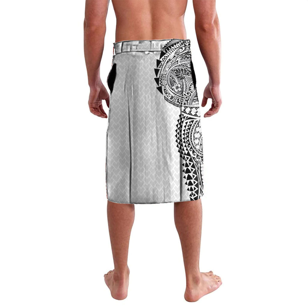 Hawaiian Traditional Tattoos Lavalava Kakau Tribal Tropical Plant Motif White Color LT03 - Polynesian Pride