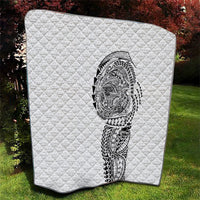 Hawaiian Traditional Tattoos Quilt Kakau Tribal Tropical Plant Motif White Color LT03 - Polynesian Pride