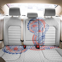 Hawaiian Traditional Tattoos Back Car Seat Cover Kakau Tribal Tropical Plant Motif Hawaii Flag Color Inspired LT03 - Polynesian Pride