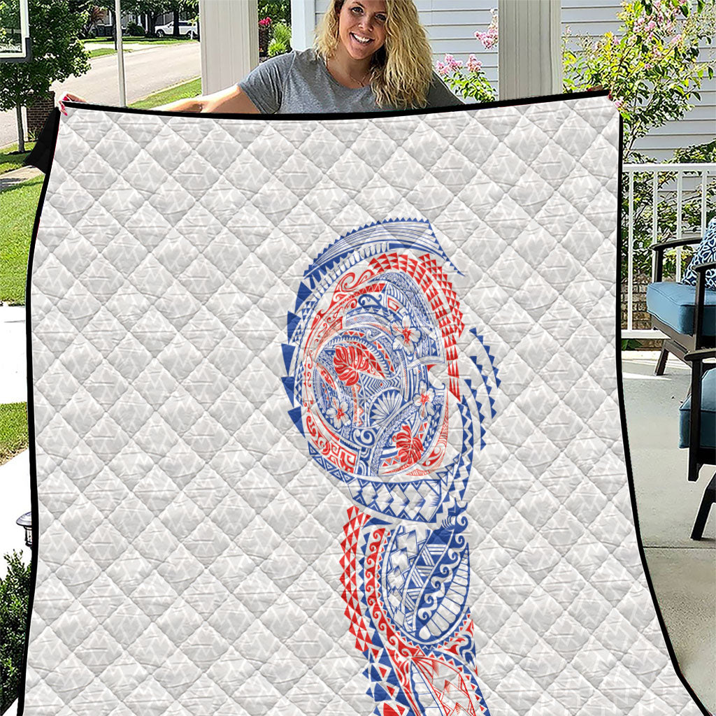 Hawaiian Traditional Tattoos Quilt Kakau Tribal Tropical Plant Motif Hawaii Flag Color Inspired