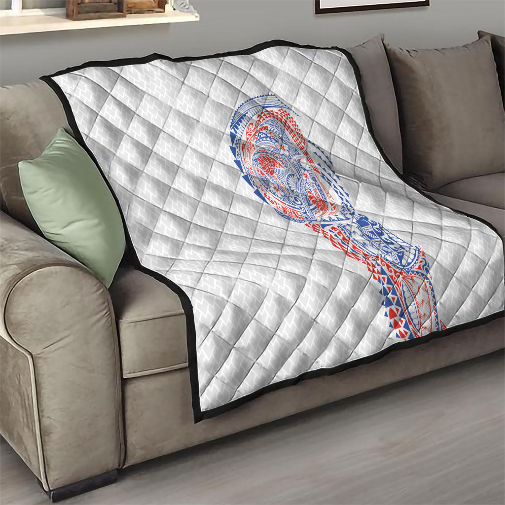 Hawaiian Traditional Tattoos Quilt Kakau Tribal Tropical Plant Motif Hawaii Flag Color Inspired