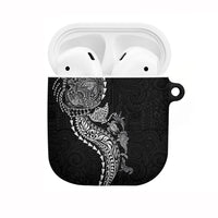 Hawaiian Kakau Tribal Sea Animals Tattoos AirPods Case Black Color LT03 Black - Polynesian Pride