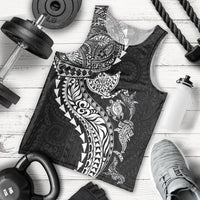 Hawaiian Kakau Tribal Sea Animals Tattoos Men Tank Top Black Color LT03 - Polynesian Pride
