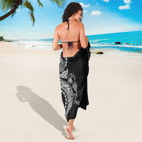 Hawaiian Kakau Tribal Sea Animals Tattoos Sarong Black Color