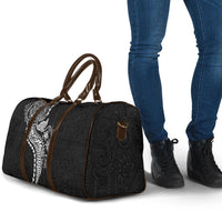 Hawaiian Kakau Tribal Sea Animals Tattoos Travel Bag Black Color LT03 - Polynesian Pride