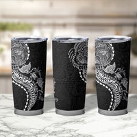 Hawaiian Kakau Tribal Sea Animals Tattoos Tumbler Cup Black Color LT03 - Polynesian Pride