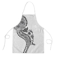 Hawaiian Kakau Tribal Sea Animals Tattoos Apron White Color LT03 White - Polynesian Pride