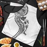 Hawaiian Kakau Tribal Sea Animals Tattoos Apron White Color LT03 White - Polynesian Pride