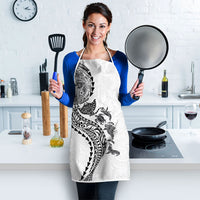 Hawaiian Kakau Tribal Sea Animals Tattoos Apron White Color LT03 - Polynesian Pride
