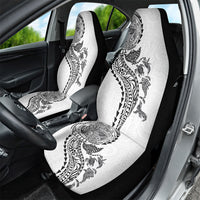 Hawaiian Kakau Tribal Sea Animals Tattoos Car Seat Cover White Color LT03 - Polynesian Pride