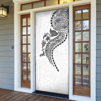 Hawaiian Kakau Tribal Sea Animals Tattoos Door Cover White Color LT03 - Polynesian Pride