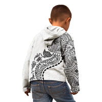 Hawaiian Kakau Tribal Sea Animals Tattoos Kid Hoodie White Color LT03 - Polynesian Pride