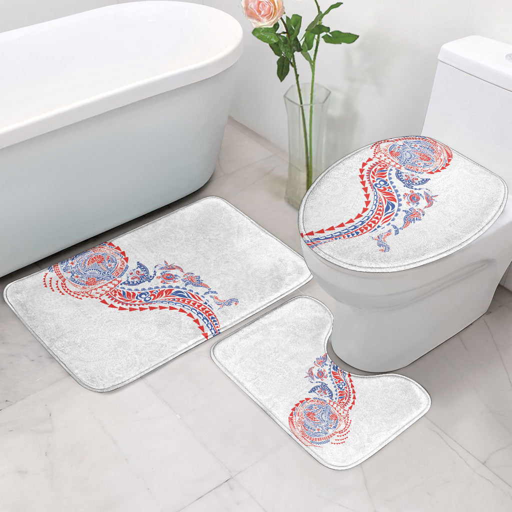 Hawaiian Kakau Tribal Sea Animals Tattoos Bathroom Set Hawaii Flag Color Inspired LT03 - Polynesian Pride