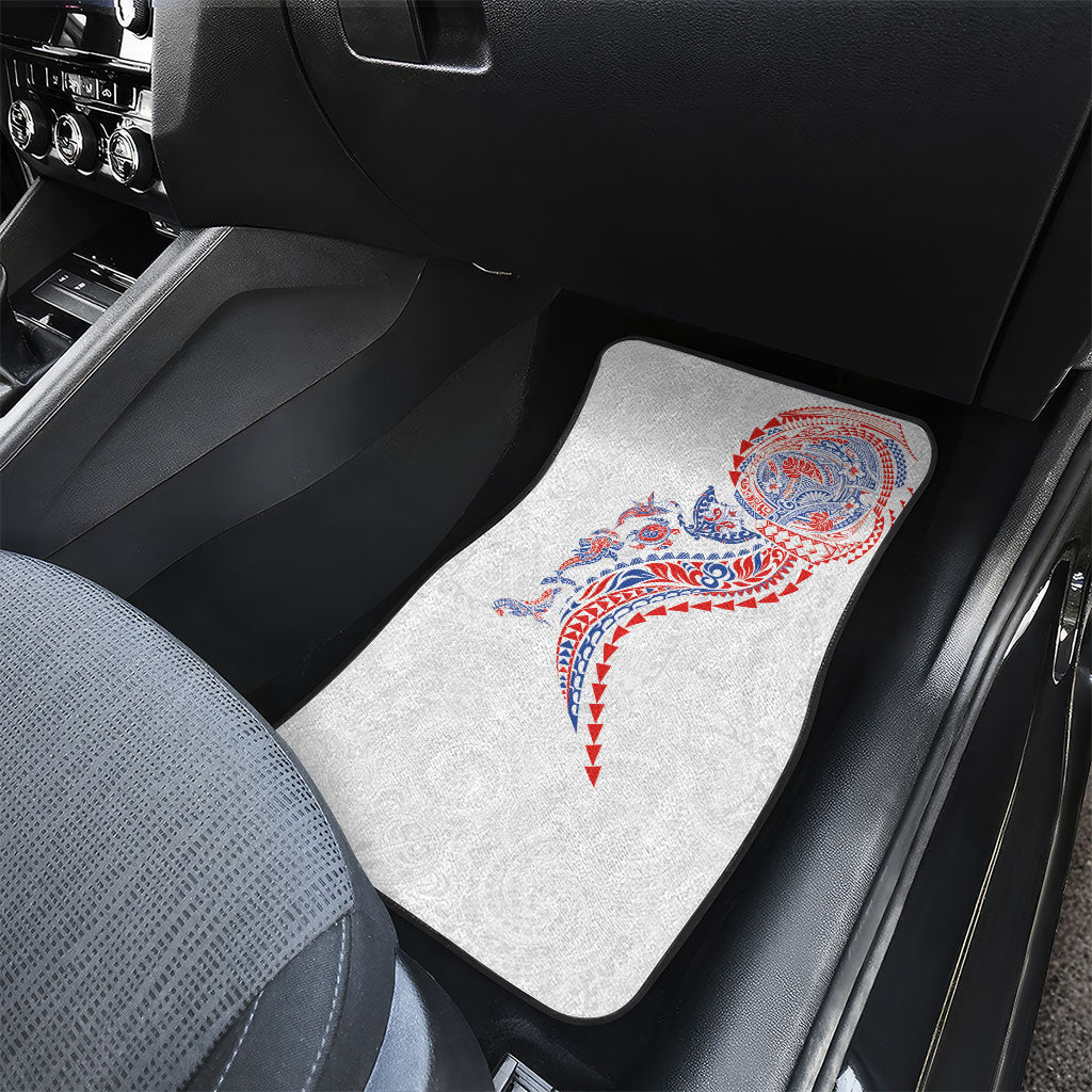 Hawaiian Kakau Tribal Sea Animals Tattoos Car Mats Hawaii Flag Color Inspired LT03 - Polynesian Pride