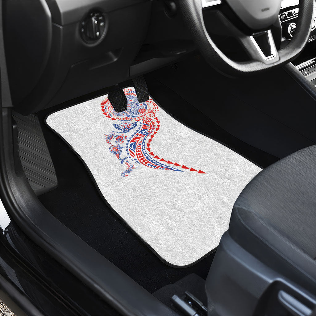 Hawaiian Kakau Tribal Sea Animals Tattoos Car Mats Hawaii Flag Color Inspired LT03 - Polynesian Pride