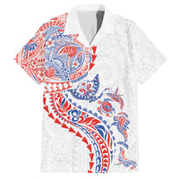 Hawaiian Kakau Tribal Sea Animals Tattoos Hawaiian Shirt Hawaii Flag Color Inspired