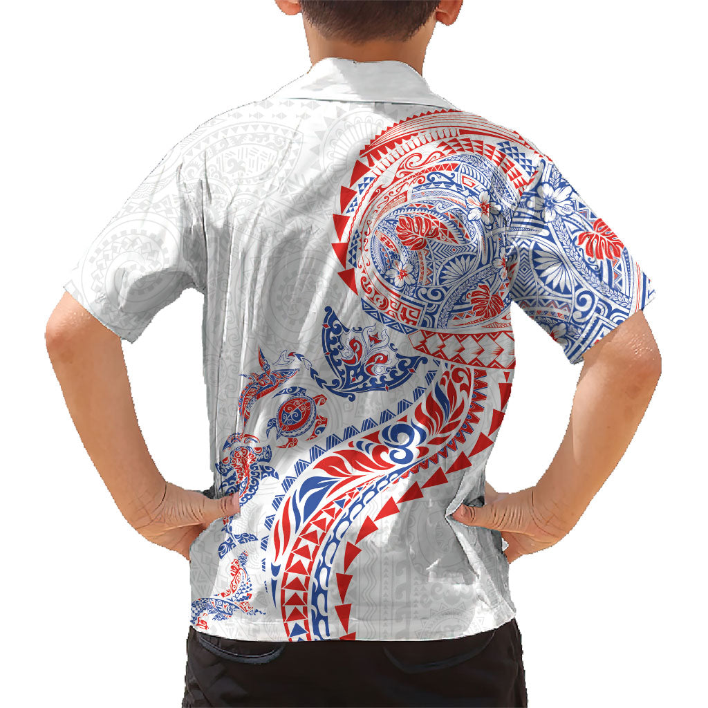 Hawaiian Kakau Tribal Sea Animals Tattoos Hawaiian Shirt Hawaii Flag Color Inspired
