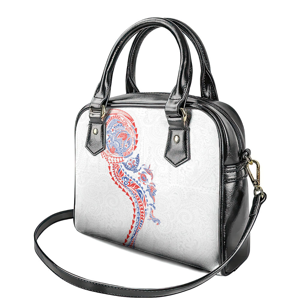 Hawaiian Kakau Tribal Sea Animals Tattoos Shoulder Handbag Hawaii Flag Color Inspired LT03 - Polynesian Pride