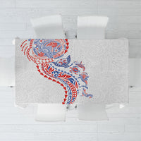 Hawaiian Kakau Tribal Sea Animals Tattoos Tablecloth Hawaii Flag Color Inspired LT03 Multicolor - Polynesian Pride