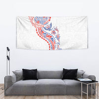 Hawaiian Kakau Tribal Sea Animals Tattoos Tapestry Hawaii Flag Color Inspired LT03 - Polynesian Pride
