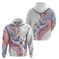 Hawaiian Kakau Tribal Sea Animals Tattoos Zip Hoodie Hawaii Flag Color Inspired