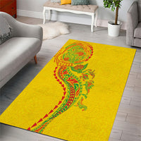 Hawaiian Kakau Tribal Sea Animals Tattoos Area Rug Kanaka Maoli Flag Color Inspired LT03 - Polynesian Pride