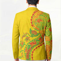 Hawaiian Kakau Tribal Sea Animals Tattoos Blazer Kanaka Maoli Flag Color Inspired