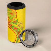 Hawaiian Kakau Tribal Sea Animals Tattoos 4 in 1 Can Cooler Tumbler Kanaka Maoli Flag Color Inspired LT03 - Polynesian Pride